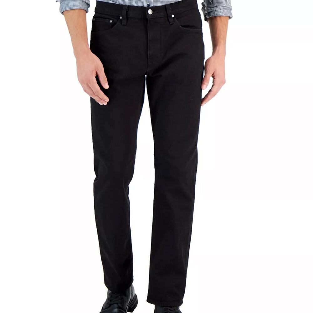 Michael Kors Grant Classic-Fit Stretch Faded Black Jeans 29/30